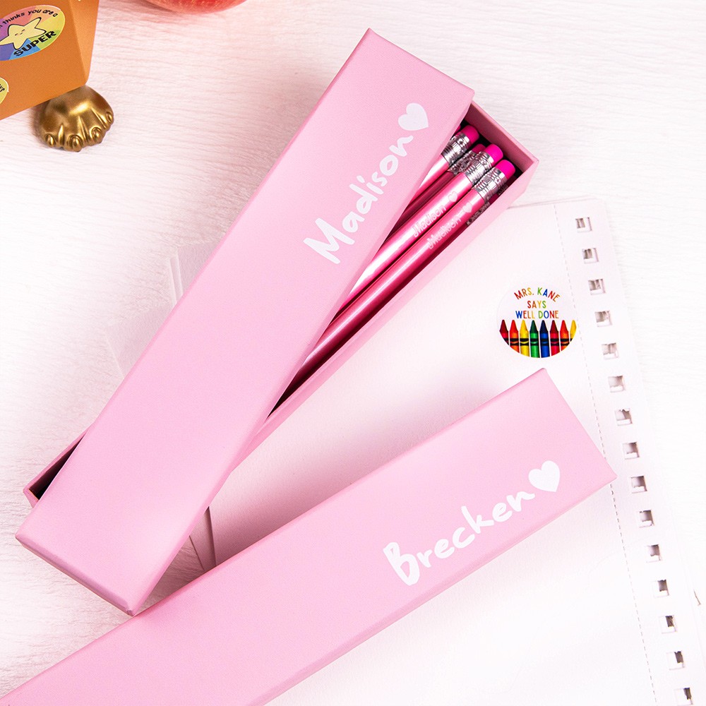 Personalized Box of 12 HB Pencils