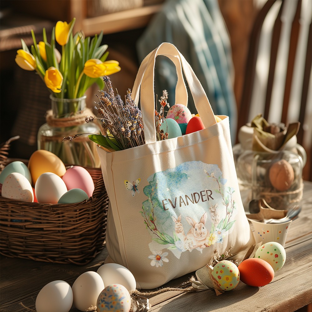 easter bag with name