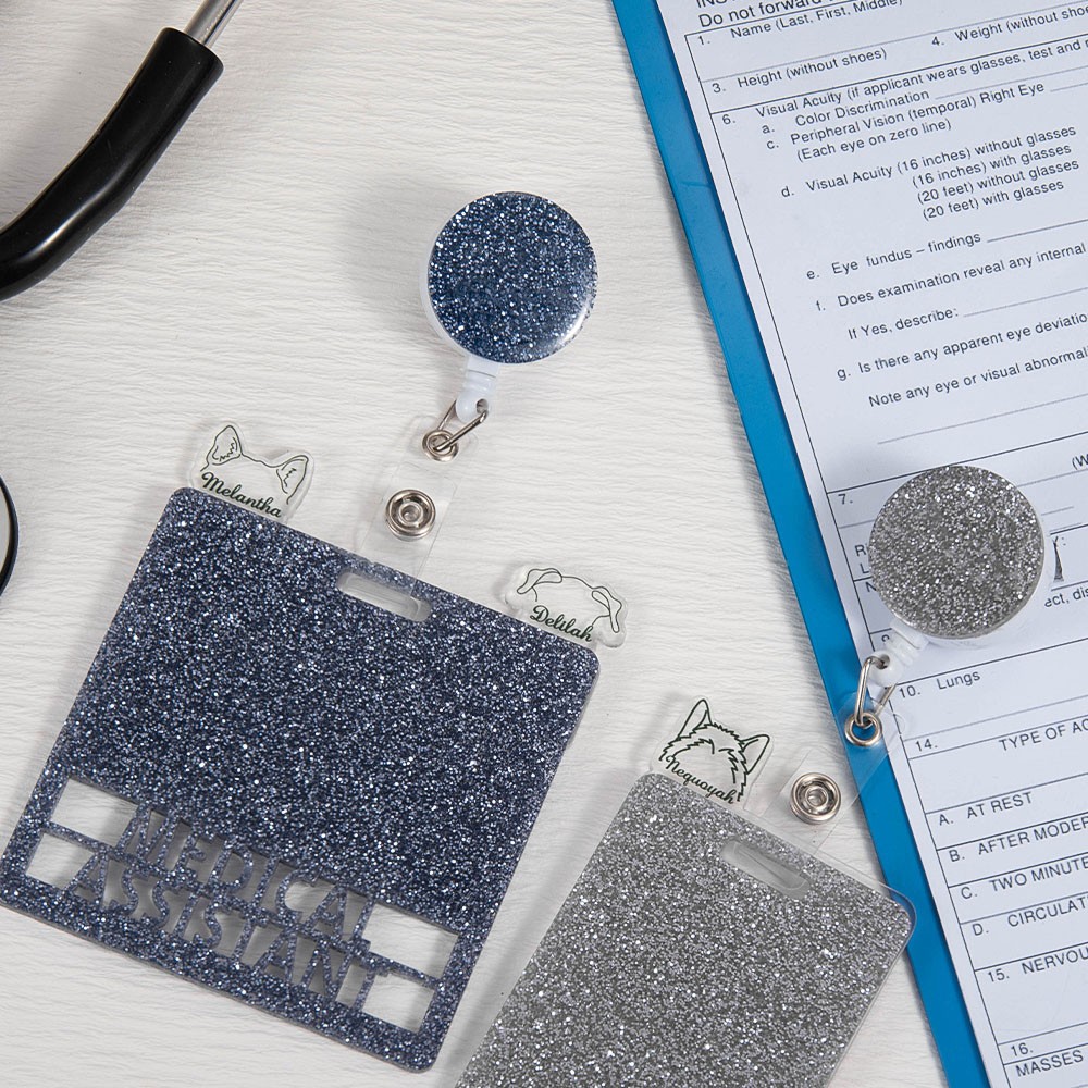 Badge Buddy Pin Holder, Six Styles Of Nurse Badge Pin Holder, Acrylic...