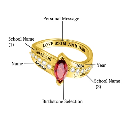anelli di classe per le scuole superiori femminili
