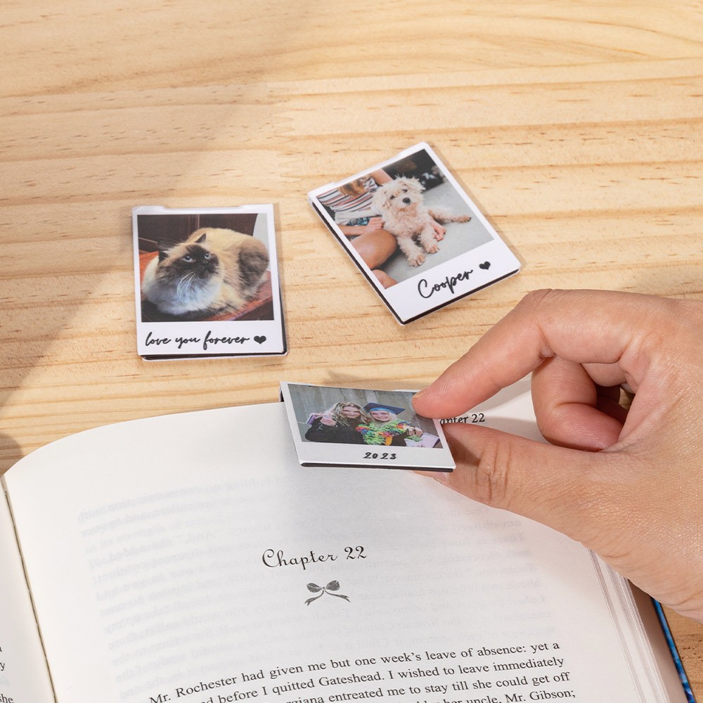 Custom Photo Bookmark, Magnetic Bookmark, Picture Bookmark, Book Accessory, Bookish Gift, Gift for Book Lovers/Teachers, Birthday/Christmas Gift
