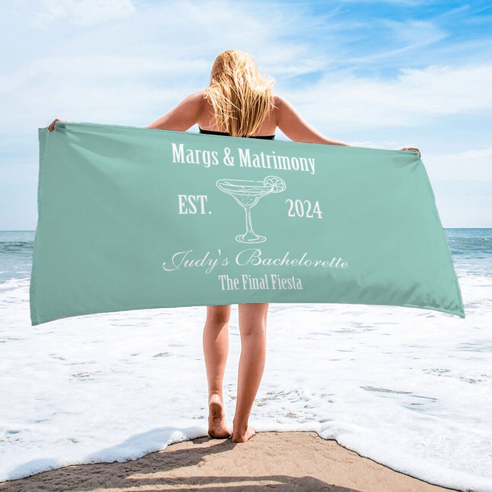 personalized beach towel