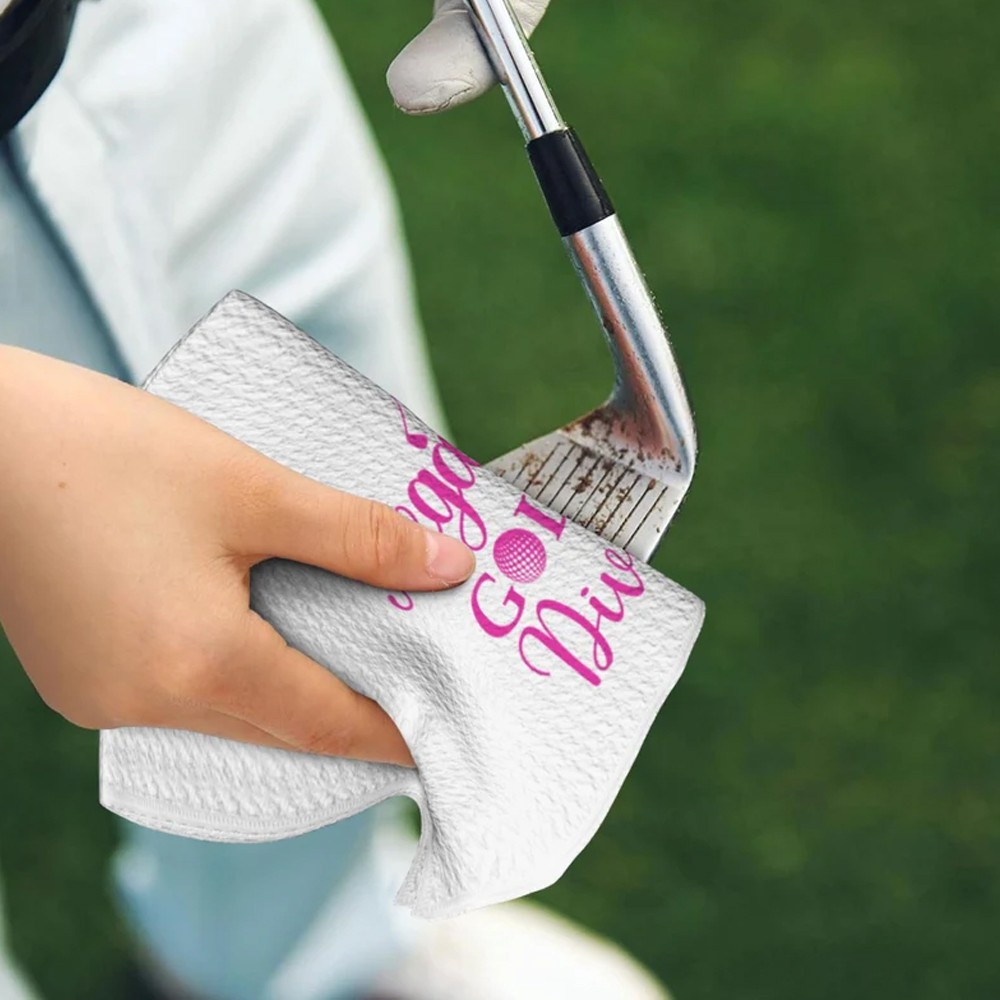 Personalized Ladies Golf Towel, Custom Name Golf Towel Women, Girl Golf Towel for Her, Golfer Favor, Golf Towel Gift for Wife/Mom