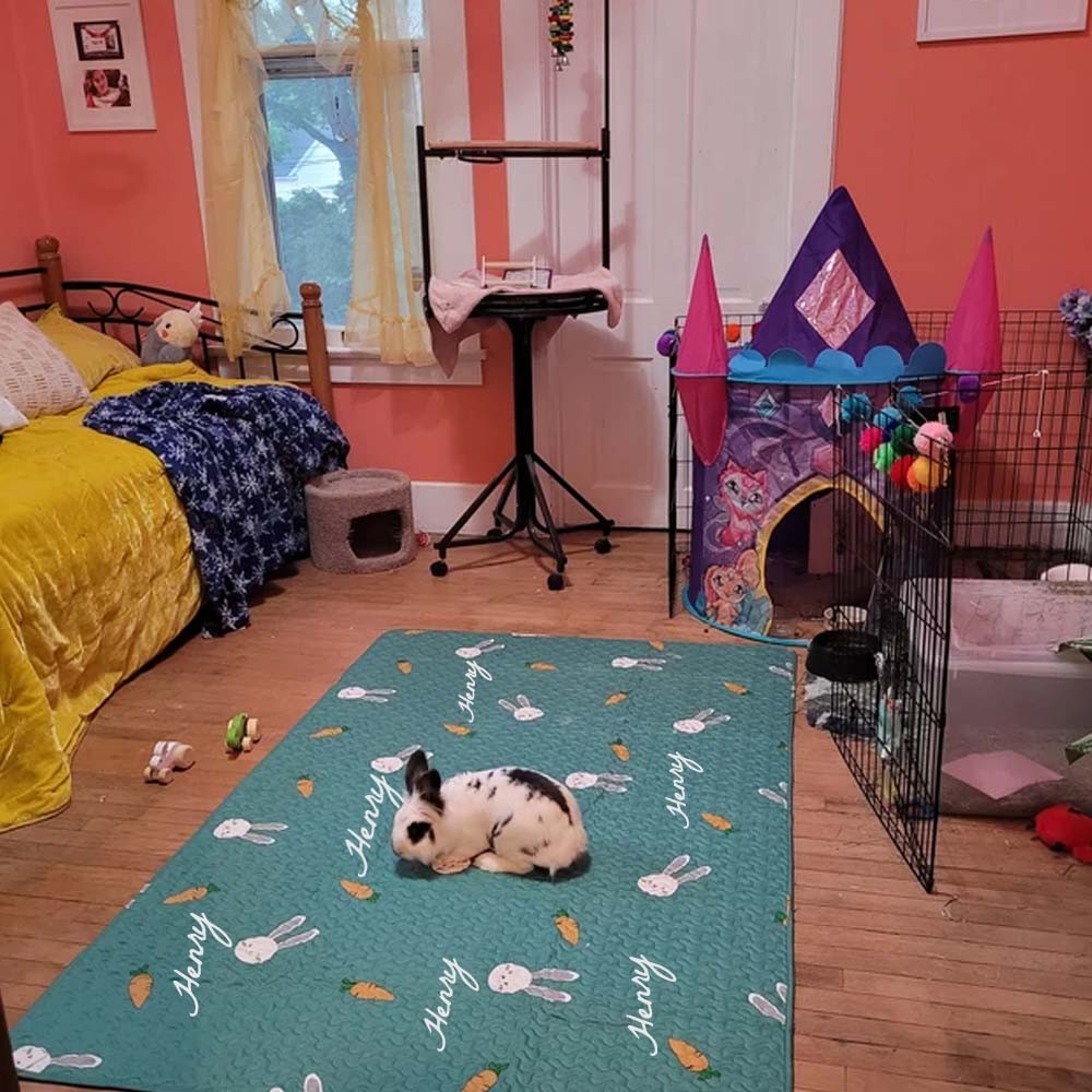 Tokihut Washable Non-slip Pet Playpen, Xpen Floor Mat Rug Playmat for Dogs/Kittens/Rabbits