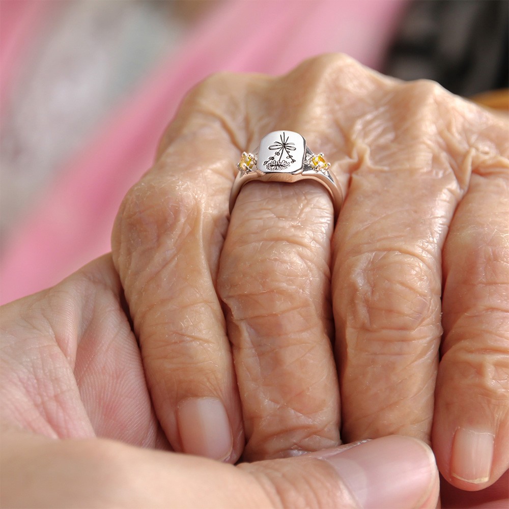 925 silver bouquet ring