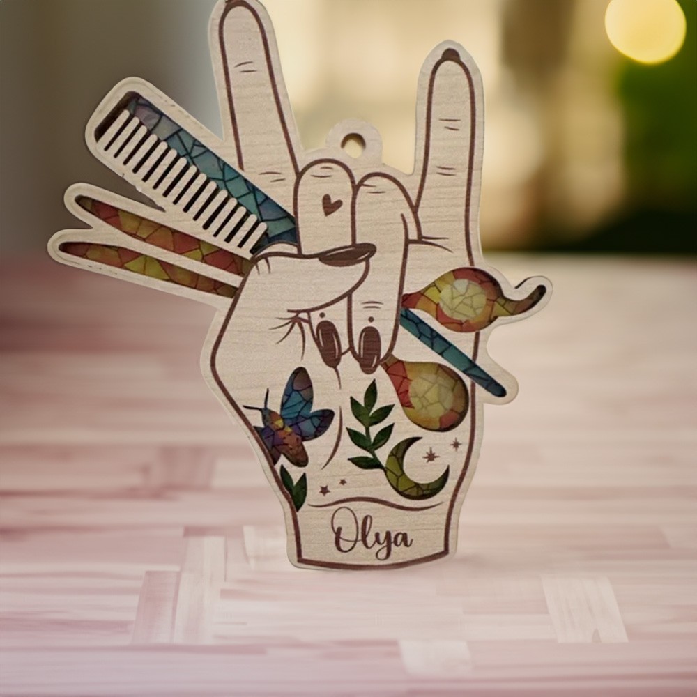 Hairstylist Gesture Ornament