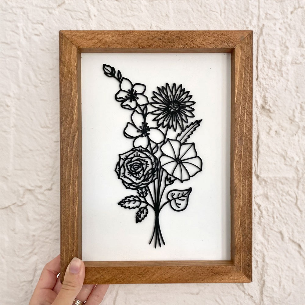 with Wooden Frame