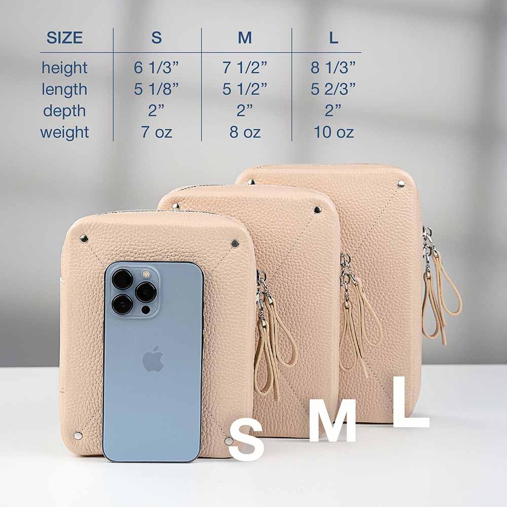 Personalized Name Travel Charger Cable Organizer, Genuine Leather Case Organizer for Tech Accessories, Birthday/Christmas Gift for Digital Products Lovers