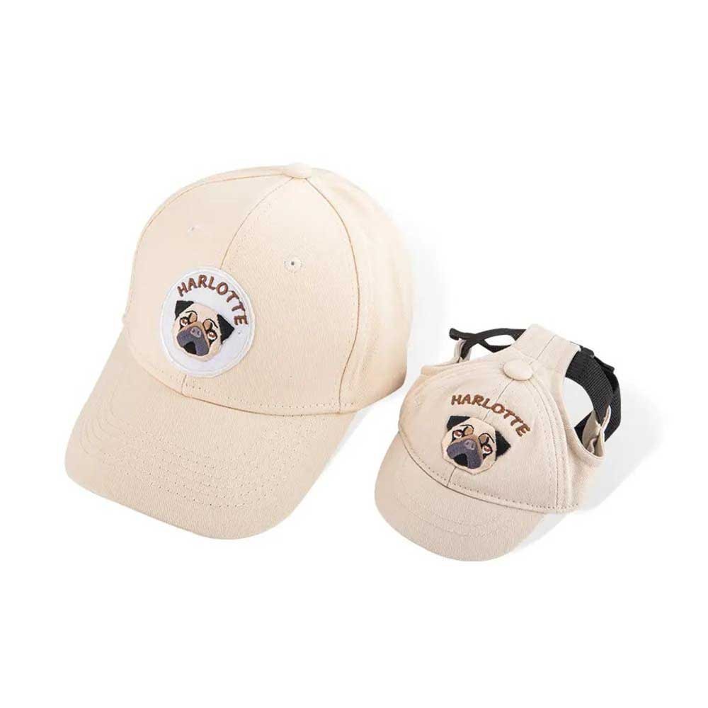 Personalized Dog & Owner Matching Baseball Cap Hats with Names and Embroidered Dog Breed, Christmas/Birthday Gift for Dog Owner/Lover