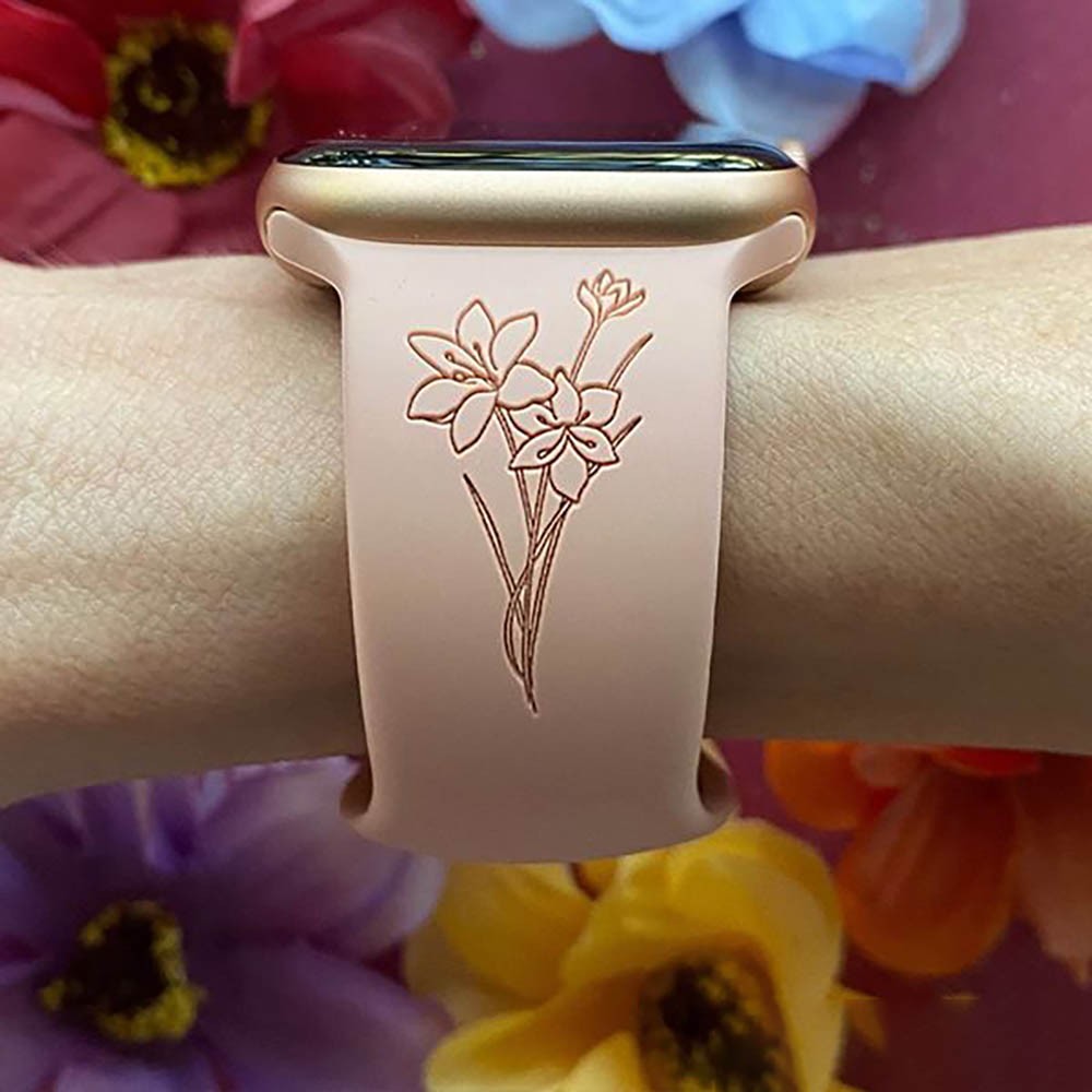Best Mother Ever with Flower Band for Apple Watch/Fitbit/Galaxy