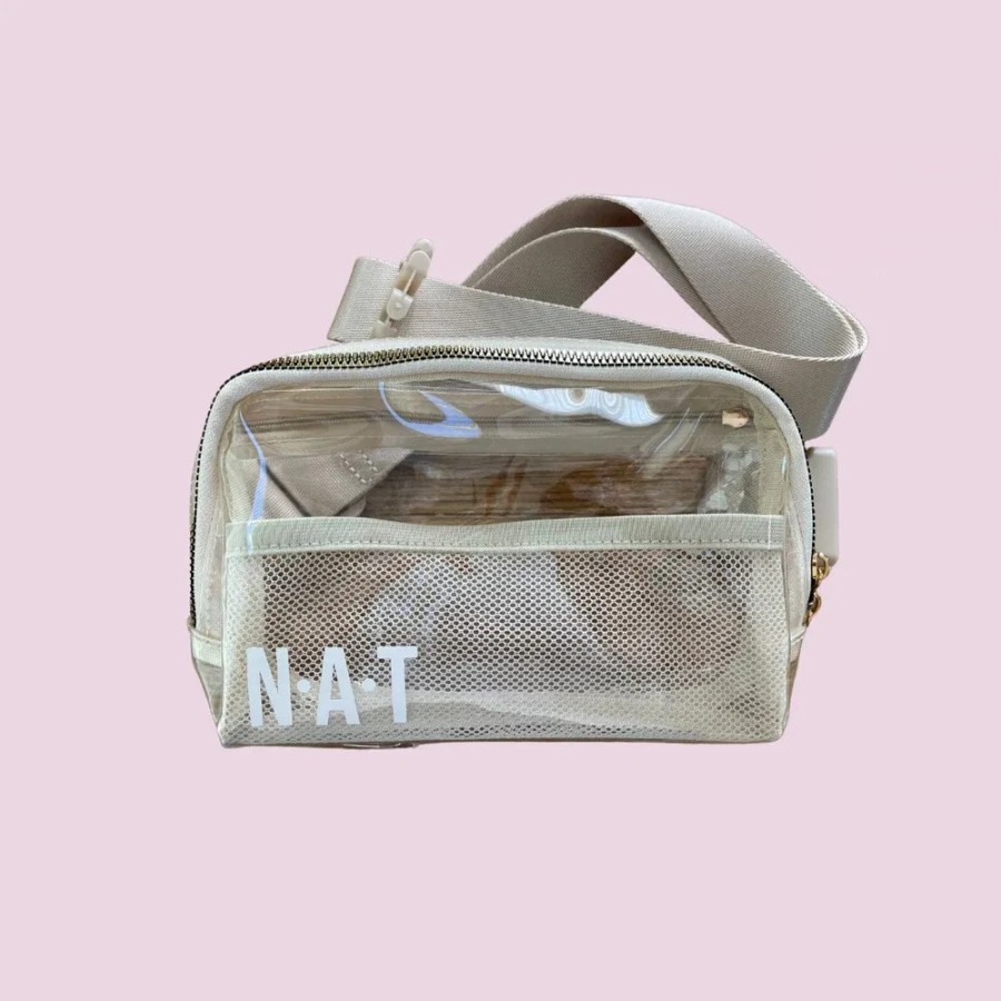 Custom Personalized Clear Belt Bags | Monogram Stadium-Approved Bag | Concert & Event Waist Bag