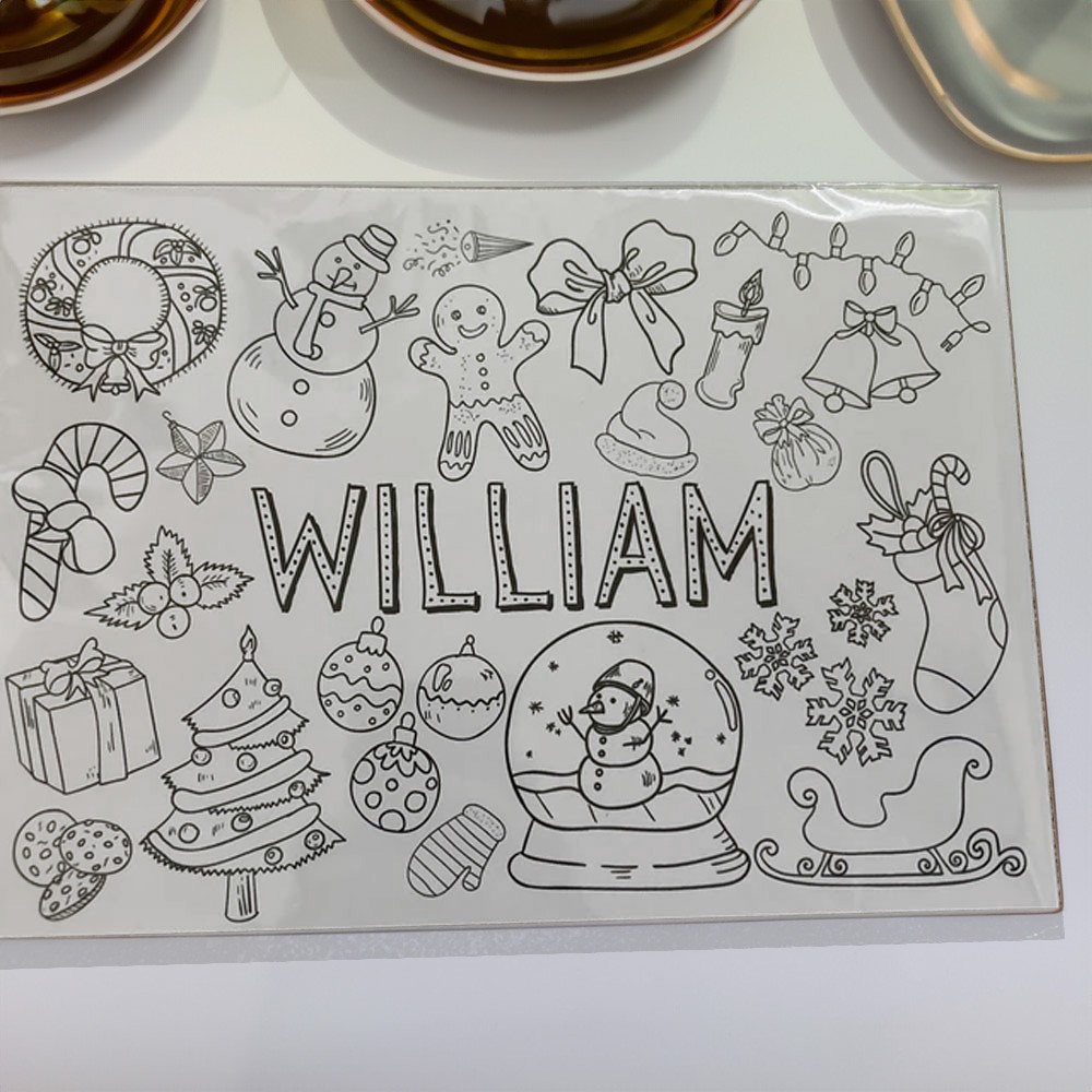 Personalized Christmas Placemat