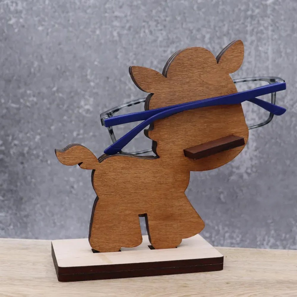 Personalized Name Horse Eyeglass Stand, Horse Wearing Glasses, Pony Eyeglass Holder, Custom Horse Gift, Gift for Horse Lover