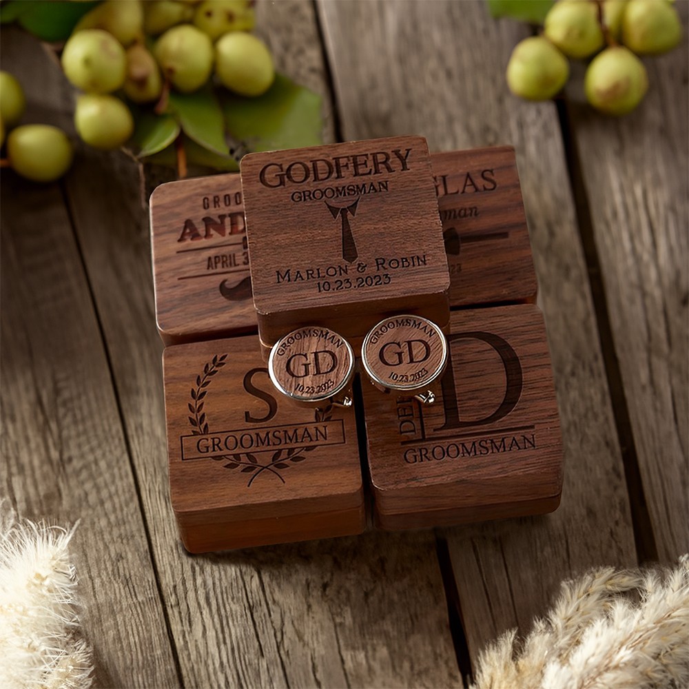 Engraved Cufflinks Box