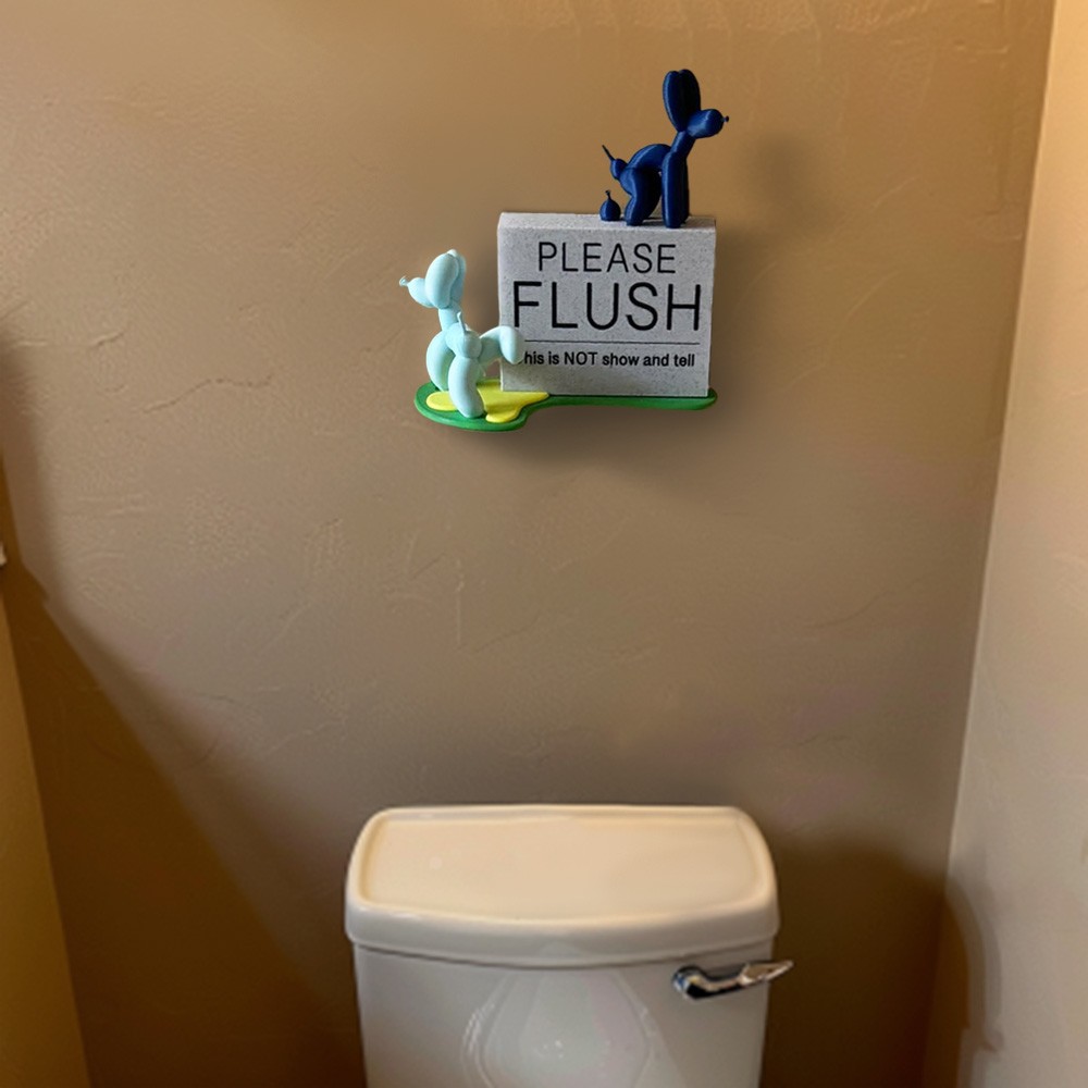 3D Printed Funny Bathroom Decor