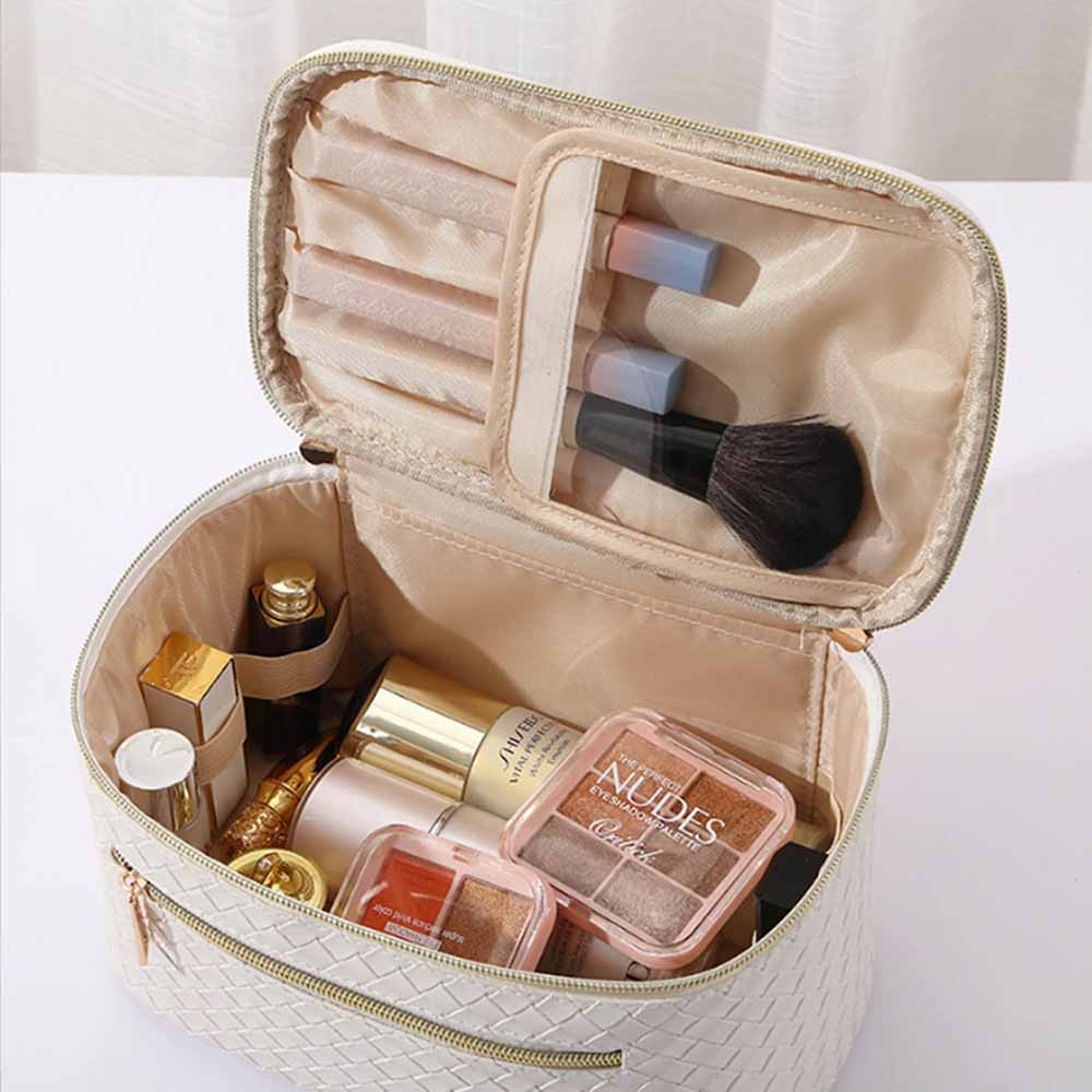 Personalized Makeup Bag for Bridesmaids, Monogrammed Bridal Gift, Travel Cosmetic Storage Bag for Weddings & Parties