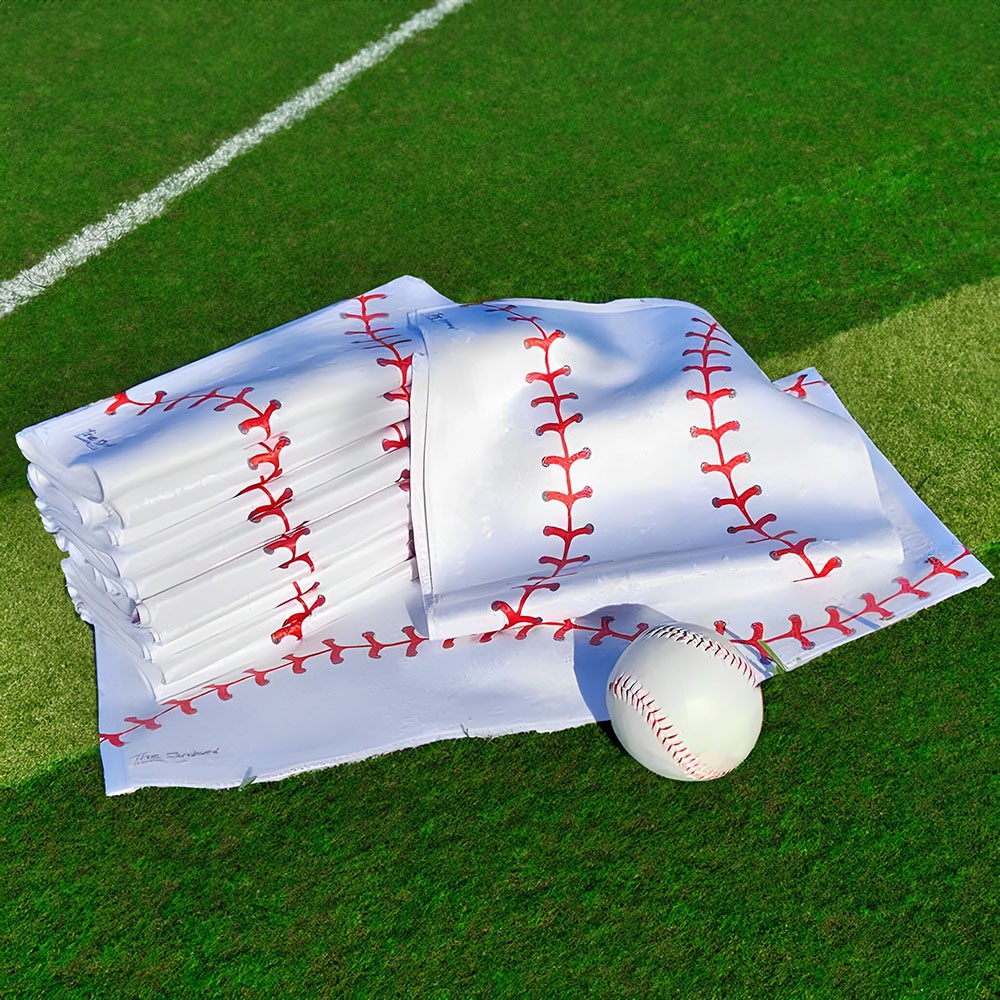 baseball number sweat towel