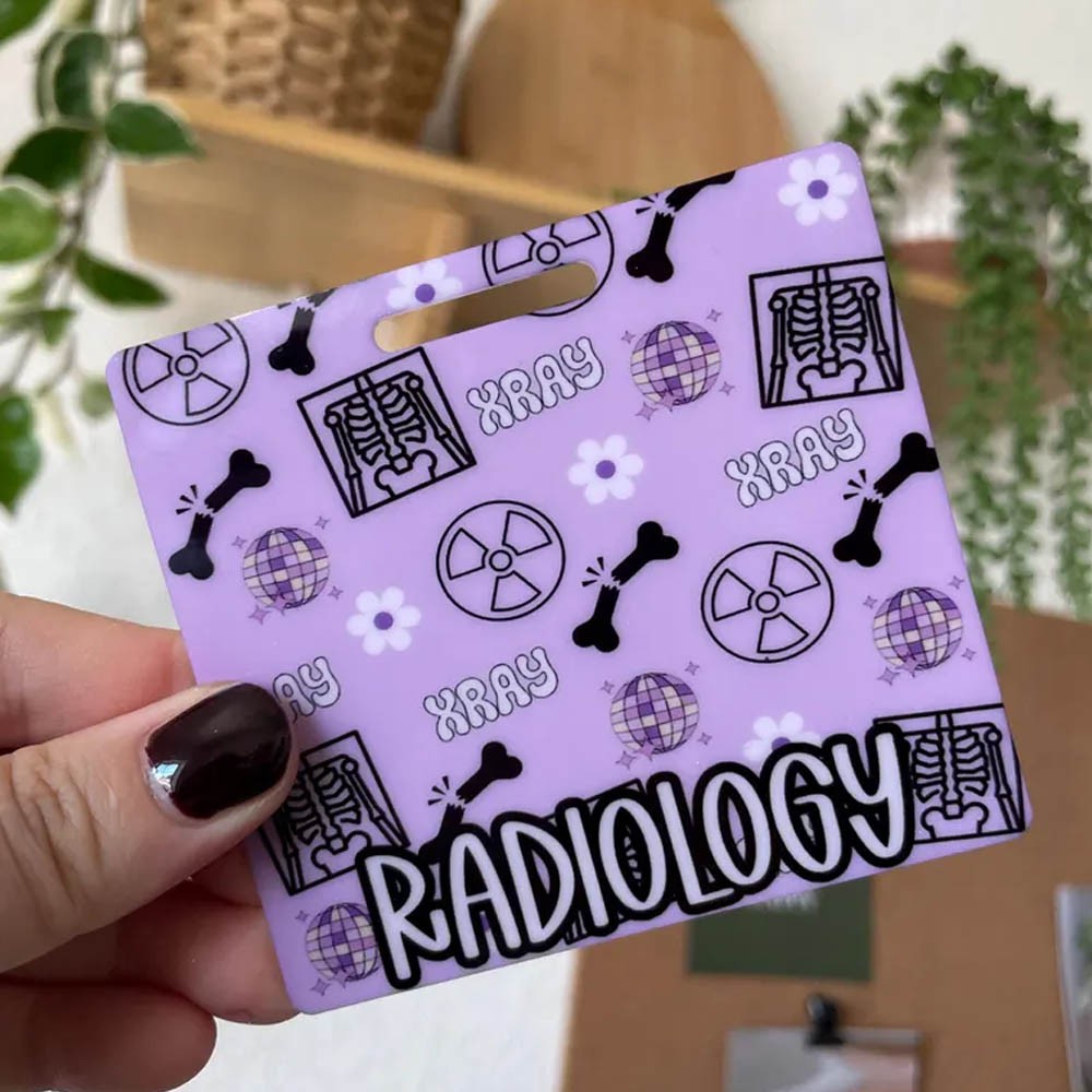 Xray Badge Buddy Gift for X-Ray Technologist Badge Holder Radiology Department Rad Tech Week Appreciation Xray Student Badge Buddy