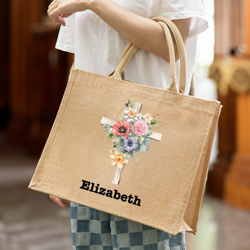 Jute bag with name