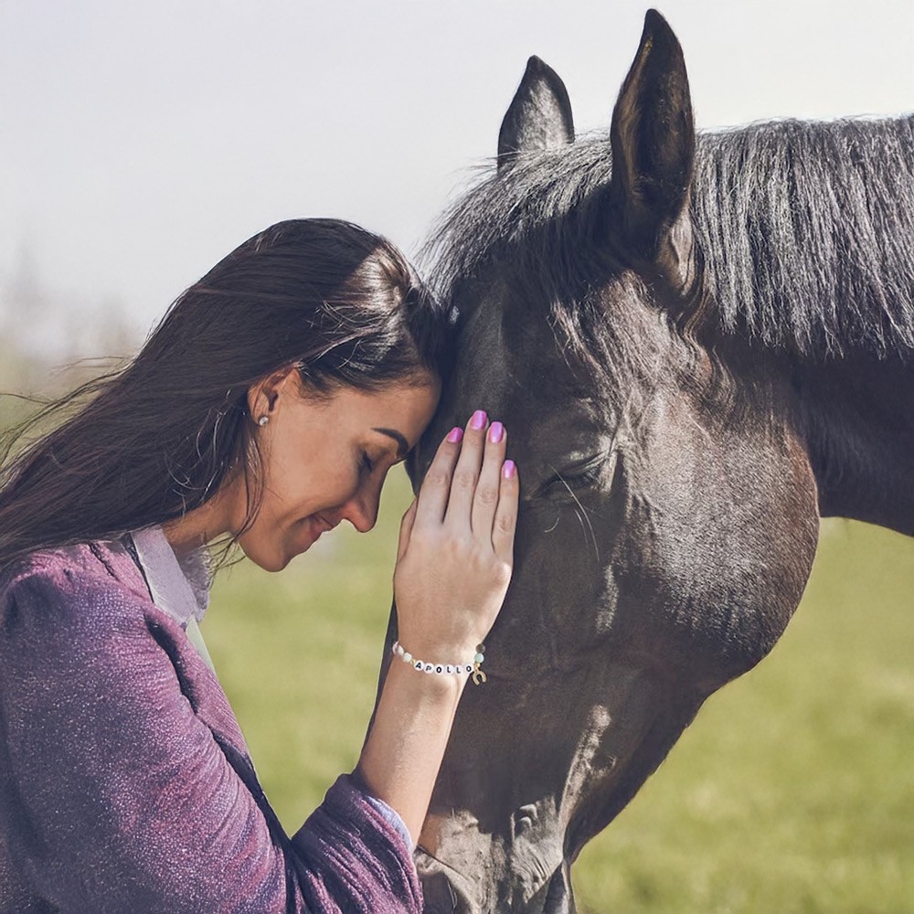 Braccialetto equestre a ferro di cavallo