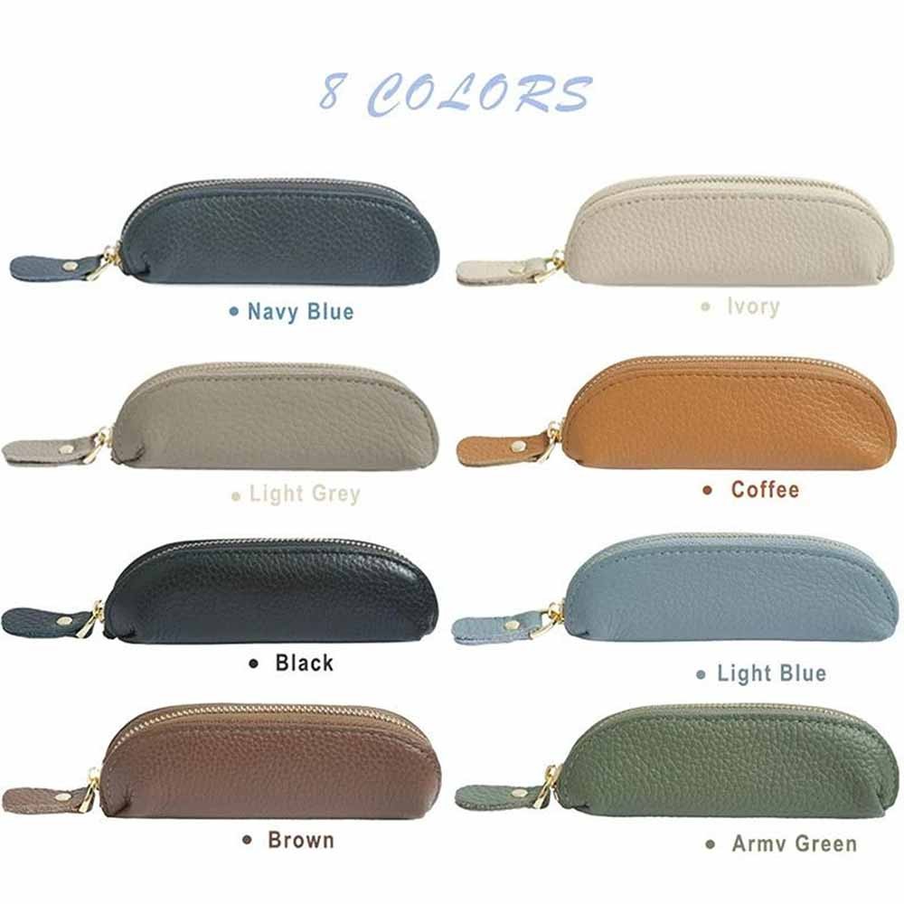 Personalized Mini Cosmetic Bag Monogram Gift Personalized Makeup Brush Coin Bag Holder Gift for Her Custom Pen Holder Storage Leather
