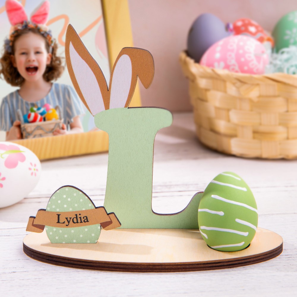 Personalized Easter Egg Letter Holder Chocolate Egg Holder