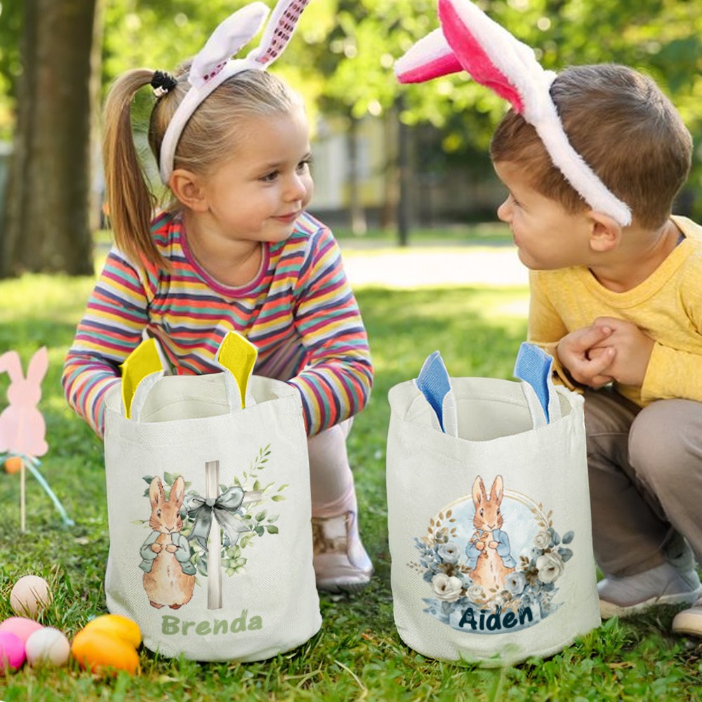 Customized Name Easter Basket