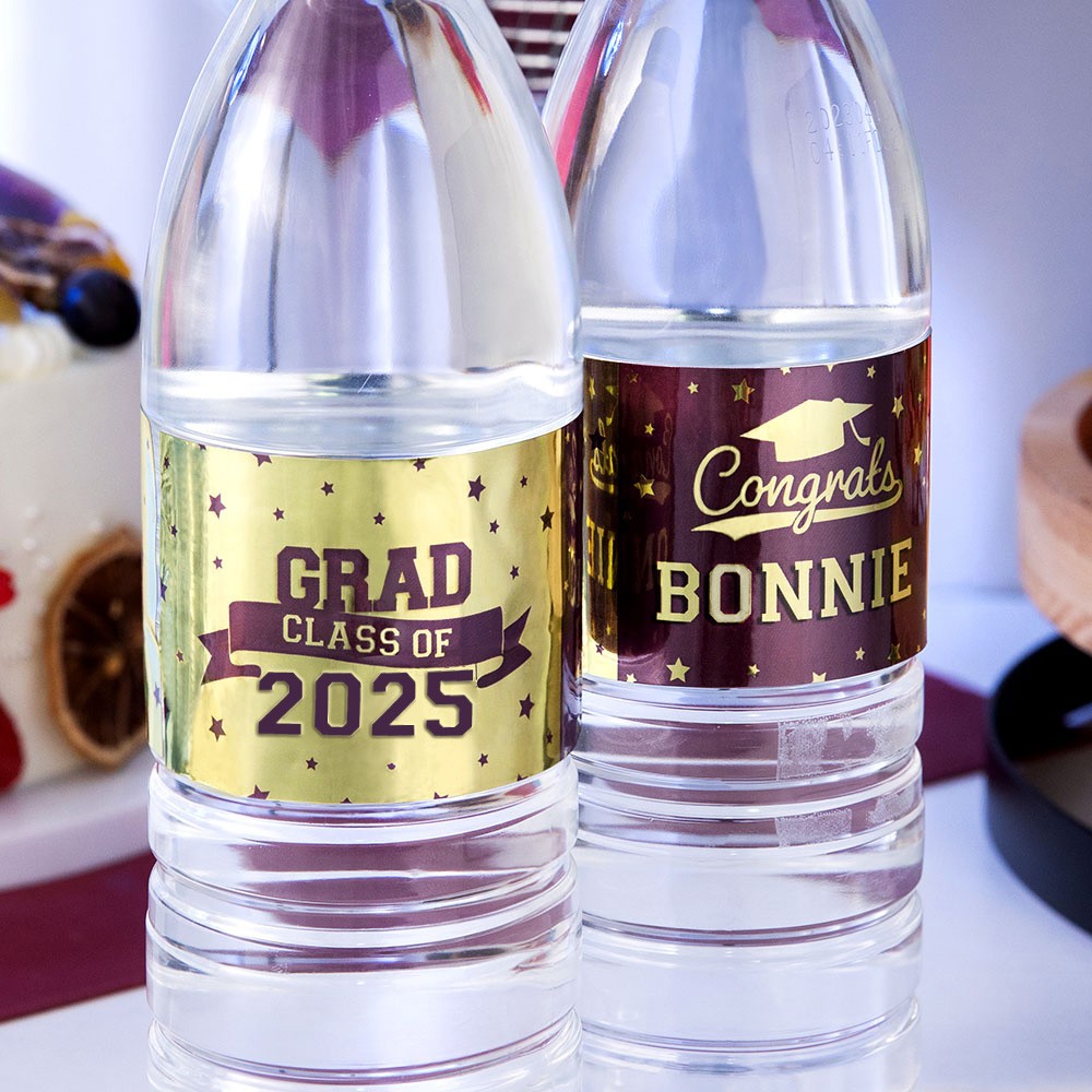 Graduation Water Bottle Labels