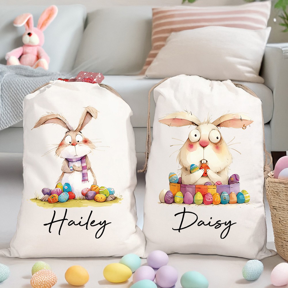 easter treat bags with name