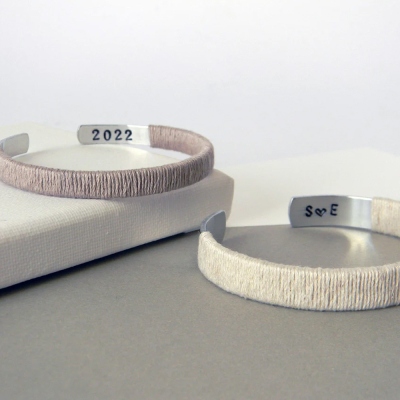 Silk/Linen Cuff Bracelet