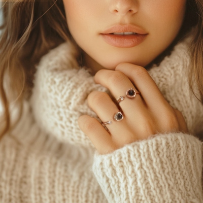 ring with picture inside