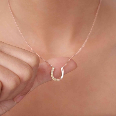 horseshoe necklace