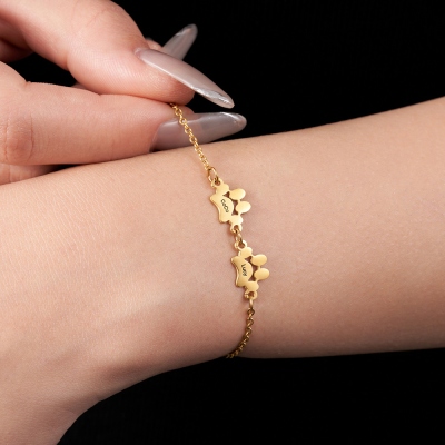 Personalized Paw Bracelet