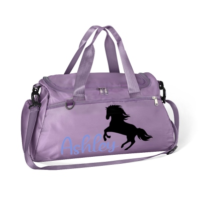 Personalized Horse Riding Bag for Women, Sports Equipment Bag, Girls Travel Duffel Bag, Horse Grooming Bag, Mountain Bicycle/Bike Accessories