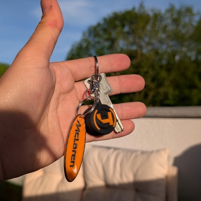 Personalized Name & Number Keychain, Formula 1 Decor, Racing Accessory, Unique Bag Name Tag, Birthday/Anniversary Gift for Motorsport Fans/Friends