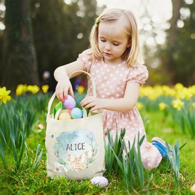 Happy Easter Egg Hunt Basket
