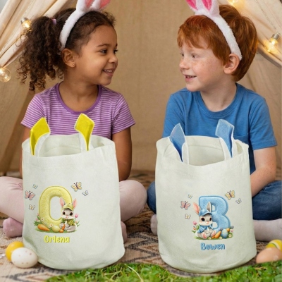 Easter egg basket  with name