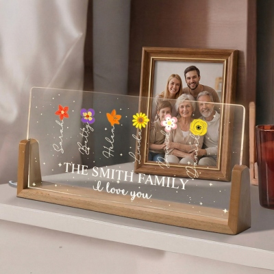 birthflower night light