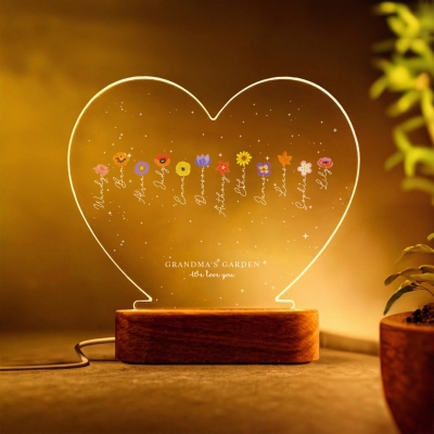 birthflower night light