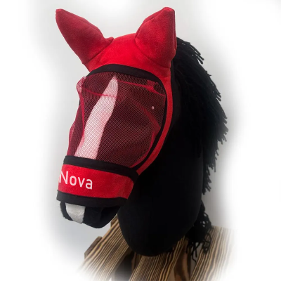 Cute Fly Mask for Hobby Horse – Colorful Earmuffs with Ear Bones, Perfect Horse Lover Gift for Hobby Horse Fans