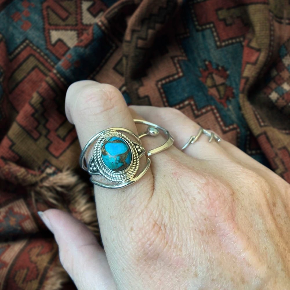 genuine turquoise ring