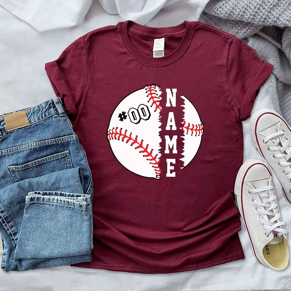 Custom Name Baseball Shirt, Baseball Mom/Dad Tee, Baseball Team Name