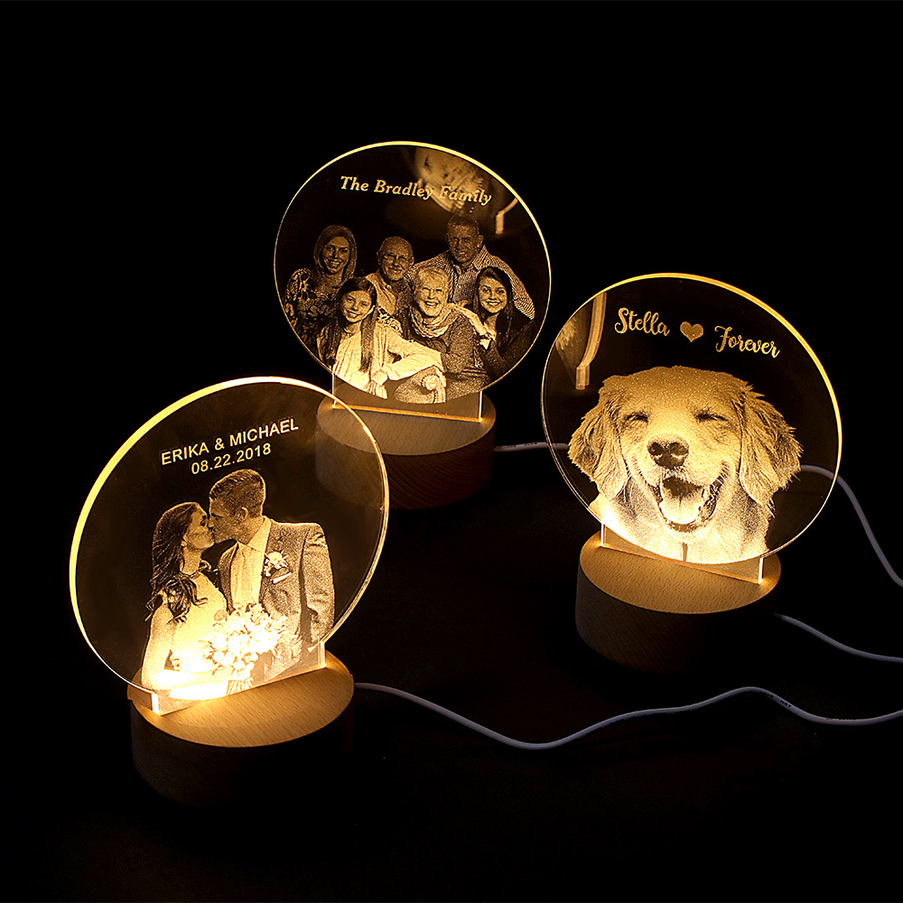 Personalized 3D Photo Night Light Gift For Birthday Girlfriend 