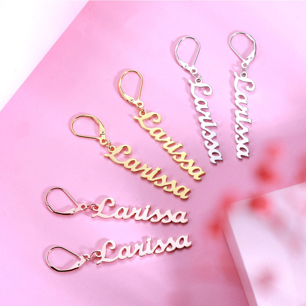 Personalized Name Earrings - GetNameNecklace