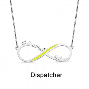 Personalized Inifinity Name Necklace Gift for Hero's Mom/Wife