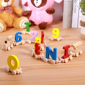 Personalized Alphabet Train Wooden Toys