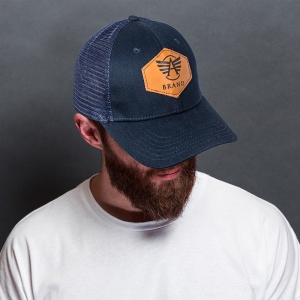 Personalized Photo Leather Patch Hat