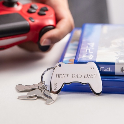 Personalized Game Controller Keychain