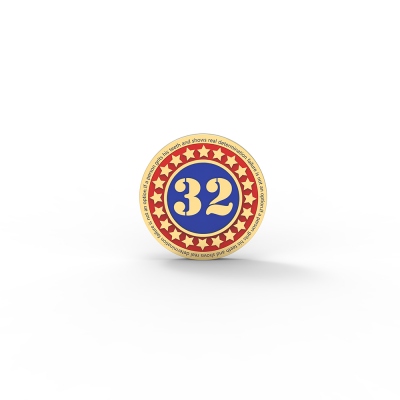 Personalized Pop Art Style Birthday Number Brooch