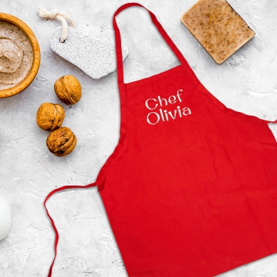Personalized Chef Apron & Hat Set for Children